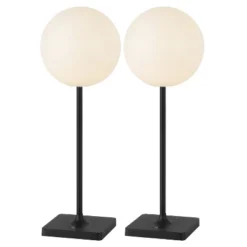 JONATHAN Y Allie Modern Minimalist Indoor/Outdoor Metal Globe Rechargeable/Cordless Dimmable Integrated LED Table Lamp With Touch Sensor 17 JONATHAN Y Allie Modern Minimalist Indoor/Outdoor Metal Globe Rechargeable/Cordless Dimmable Integrated LED Table Lamp With Touch Sensor -Furniture store GUEST 57d70c50 d139 4c17 bfc9 ee4d4f7e68b2