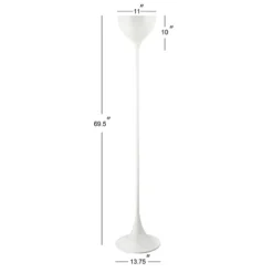 69.5" Metal Joyce Floor Lamp (Includes LED Light Bulb) White - JONATHAN Y 5 69.5" Metal Joyce Floor Lamp (Includes LED Light Bulb) White - JONATHAN Y -Furniture store GUEST 59b7e4c0 4eb2 4ef2 a223 229aabcce723