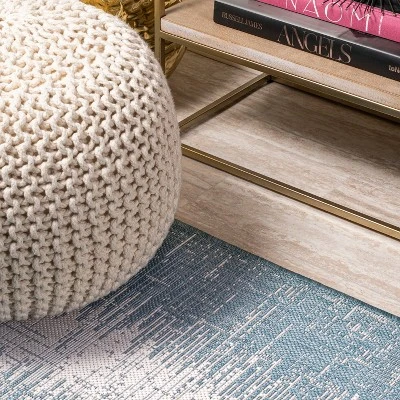 Scandi Minimalist Border Indoor/Outdoor Area Rug - JONATHAN Y 3 Scandi Minimalist Border Indoor/Outdoor Area Rug - JONATHAN Y - Image 3