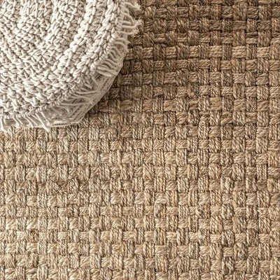 Estera Hand Woven Boucle Chunky Jute Indoor Area Rug - JONATHAN Y 3 Estera Hand Woven Boucle Chunky Jute Indoor Area Rug - JONATHAN Y - Image 3
