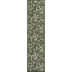 Maribel Traditional Classic All-Over Scroll Indoor/Outdoor Area Rug - JONATHAN Y