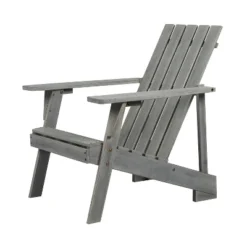Irving Outdoor Patio Modern Acacia Wood Adirondack Chair - JONATHAN Y -Furniture store GUEST 60f90794 3924 471e 9b33 8228ca0bfe33