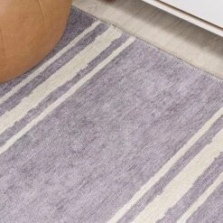 Bande Distressed Ticking Stripe Machine-Washable Area Rug - JONATHAN Y -Furniture store GUEST 61ed1dd5 0e52 4ecb bf4b eeca15d935bd