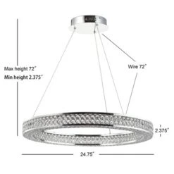 24.7" Crystal/Metal Round Benton Chandelier (Includes Energy Efficient Light Bulb) Silver - JONATHAN Y 6 24.7" Crystal/Metal Round Benton Chandelier (Includes Energy Efficient Light Bulb) Silver - JONATHAN Y -Furniture store GUEST 620f6dea fe5a 4732 adde 64fbb27736b6