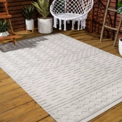 Xlendi High-Low Pile Moroccan Geometric Indoor/Outdoor Area Rug - JONATHAN Y -Furniture store GUEST 625b626e 417f 496d ab32 a030d3f689f3