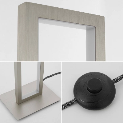 JONATHAN Y Johan 59.5" LED Integrated Aluminum Floor Lamp Nickel: ETL Listed, 3000K Warm Light Includes LED Bulb 4 JONATHAN Y Johan 59.5" LED Integrated Aluminum Floor Lamp Nickel: ETL Listed, 3000K Warm Light Includes LED Bulb - Image 4