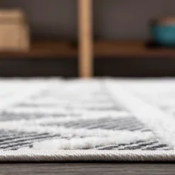 Aylan High-Low Pile Knotted Trellis Geometric Indoor/Outdoor Area Rug - JONATHAN Y -Furniture store GUEST 63f3e4f2 6dbb 4f69 be62 6eb01c9631b3