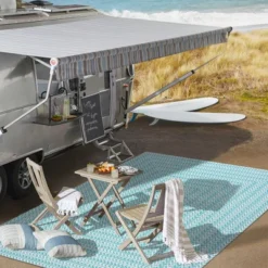 Chevron Modern Concentric Squares Indoor/Outdoor Area Rug - JONATHAN Y -Furniture store GUEST 6428c0af 9707 43c6 9bfa fb9e07982cdd