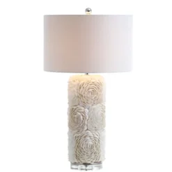 JONATHAN Y Rosette Seashell/Resin/Crystal LED Table Lamp -Furniture store GUEST 64ce5a42 16a8 4654 994a 70b829cde816