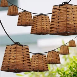 JONATHAN Y Quinn 10' 10-Light Incandescent G40 SQ Bamboo Shaded String Lights: UL Listed, Indoor/Outdoor Use 10 JONATHAN Y Quinn 10' 10-Light Incandescent G40 SQ Bamboo Shaded String Lights: UL Listed, Indoor/Outdoor Use -Furniture store GUEST 64e84b1d 2d99 4ed1 993c 9a450fb91c7d