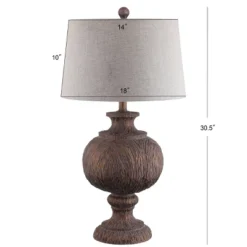 31" Scarlett Resin Table Lamp (Includes LED Light Bulb) Brown - JONATHAN Y -Furniture store GUEST 661114db 1803 4235 96aa ff53d2bf2ffd