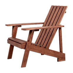Irving Outdoor Patio Modern Acacia Wood Adirondack Chair - JONATHAN Y -Furniture store GUEST 6613622c bc08 4429 8f94 57023c13c080