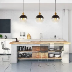 7.5" Metal Adjustable Nixon Drop Globe Pendant (Includes Energy Efficient Light Bulb) Brass - JONATHAN Y -Furniture store GUEST 662299d7 14f7 4f9b bcb8 008a3e7f58a8