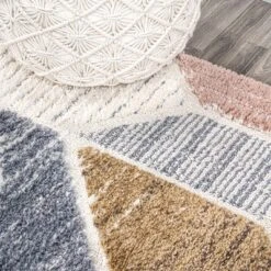 Aileen Geometric Scandi Colorblock Carved Area Rug - JONATHAN Y -Furniture store GUEST 6624e6d8 ffd2 4ea7 8fe7 e541b1369182
