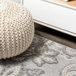 Julien Paisley High-Low Indoor/Outdoor Area Rug - JONATHAN Y -Furniture store GUEST 663d195b ba64 44d7 ba51 d844c3dbff37