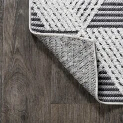 Jazz High-Low Pile Art Deco Geometric Indoor/Outdoor Area Rug - JONATHAN Y -Furniture store GUEST 6676b6e4 0e78 4017 b2cd 229625c1bf12