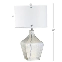 26" Glass Jane Table Lamp (Includes LED Light Bulb) Clear - JONATHAN Y -Furniture store GUEST 66d17c6a 5465 47a5 beba e147ab08661d