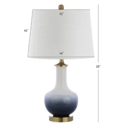 25" Ceramic/Brass Gradient Table Lamp (Includes LED Light Bulb) White - JONATHAN Y 5 25" Ceramic/Brass Gradient Table Lamp (Includes LED Light Bulb) White - JONATHAN Y -Furniture store GUEST 66d88602 d3f7 4227 964f 4f8da708c179