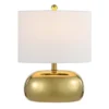 JONATHAN Y Calix 20" Mid-Century Glam Ceramic/Iron (Includes LED Light Bulb) Table Lamp Gold