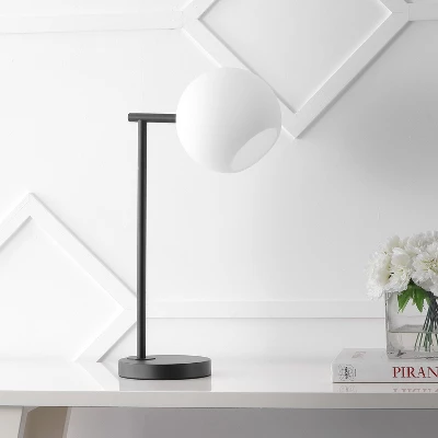 JONATHAN Y Charles 20.5" Contemporary Modern Metal/Marble LED Table Lamp 6 JONATHAN Y Charles 20.5" Contemporary Modern Metal/Marble LED Table Lamp - Image 6