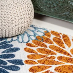 Crisantemo Floral Indoor/Outdoor Area Rug - JONATHAN Y 16 Crisantemo Floral Indoor/Outdoor Area Rug - JONATHAN Y -Furniture store GUEST 688b951f b8fe 47e7 99db fb09b7d4ab51