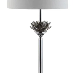 JONATHAN Y Amelia Lotus Crystal/Metal LED Floor Lamp -Furniture store GUEST 68f7fa40 7759 4bf9 881d b0f260ca50ad