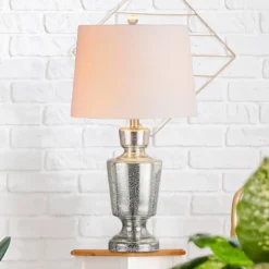 26.5" Glass Olivia Table Lamp (Includes LED Light Bulb) Silver - JONATHAN Y 7 26.5" Glass Olivia Table Lamp (Includes LED Light Bulb) Silver - JONATHAN Y -Furniture store GUEST 692b0509 322a 44c6 8c56 18f0fbd8698e