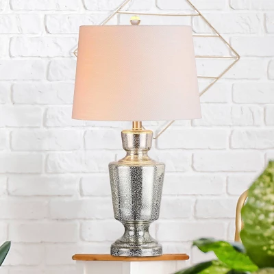 26.5" Glass Olivia Table Lamp (Includes LED Light Bulb) Silver - JONATHAN Y 4 26.5" Glass Olivia Table Lamp (Includes LED Light Bulb) Silver - JONATHAN Y - Image 4