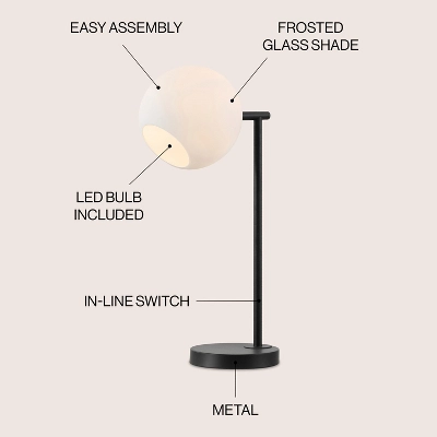 JONATHAN Y Charles 20.5" Contemporary Modern Metal/Marble LED Table Lamp 1 JONATHAN Y Charles 20.5" Contemporary Modern Metal/Marble LED Table Lamp