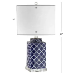 23" Clarke Chinoiserie Table Lamp (Includes LED Light Bulb) Blue - JONATHAN Y -Furniture store GUEST 696e0797 3af0 4214 8937 ad9f36c48dd3