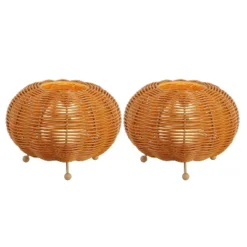 JONATHAN Y Kairi Modern Bohemian Indoor/Outdoor Faux Rattan Lantern Rechargeable/Cordless Dimmable Integrated LED Table Lamp 15 JONATHAN Y Kairi Modern Bohemian Indoor/Outdoor Faux Rattan Lantern Rechargeable/Cordless Dimmable Integrated LED Table Lamp -Furniture store GUEST 6b1e436d 55ac 45f6 8866 ea65d582633c