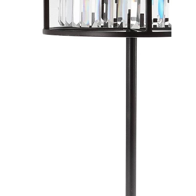 63.375" Metal/Crystal Bevin Floor Lamp (Includes LED Light Bulb) Black - JONATHAN Y 2 63.375" Metal/Crystal Bevin Floor Lamp (Includes LED Light Bulb) Black - JONATHAN Y - Image 2