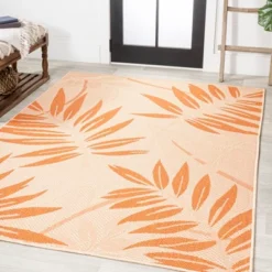 Havana Tropical Palm Leaf Indoor/Outdoor Area Rug - JONATHAN Y -Furniture store GUEST 6c46b594 28b8 4b01 9435 d8435999d719