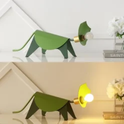 7.5" Gretchen Modern Industrial Iron Triceratops Kids' Lamp (Includes LED Light Bulb) Green - JONATHAN Y -Furniture store GUEST 6cfc0be2 662f 4fbc bb2b ebfe9fda4683