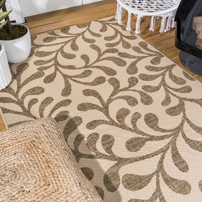 Vine All Over Indoor/Outdoor Area Rug - JONATHAN Y 6 Vine All Over Indoor/Outdoor Area Rug - JONATHAN Y - Image 6