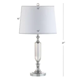 27" Crystal Bella Table Lamp (Includes LED Light Bulb) Clear - JONATHAN Y -Furniture store GUEST 6f4701a2 45ea 42e8 9cdc 82289836a1bf