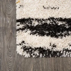 Nova Modern Bold Strie' Shag Area Rug - JONATHAN Y -Furniture store GUEST 7218db13 2784 4711 8675 8b22f200838b