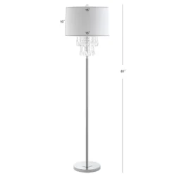 61" Crystal/Metal Abigail Floor Lamp (Includes LED Light Bulb) Silver - JONATHAN Y -Furniture store GUEST 722edc86 8bab 410a bd37 cc2cd2bf62a5