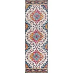 Bohemian FLAIR Boho Vintage Medallion Area Rug - JONATHAN Y