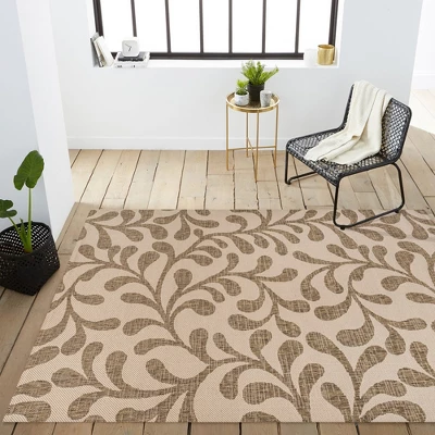 Vine All Over Indoor/Outdoor Area Rug - JONATHAN Y 10 Vine All Over Indoor/Outdoor Area Rug - JONATHAN Y - Image 10