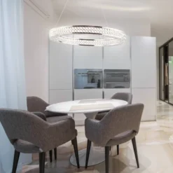 24.7" Crystal/Metal Round Benton Chandelier (Includes Energy Efficient Light Bulb) Silver - JONATHAN Y 7 24.7" Crystal/Metal Round Benton Chandelier (Includes Energy Efficient Light Bulb) Silver - JONATHAN Y -Furniture store GUEST 76c24f3d ccfe 46b7 84ad aeec74e11fb1