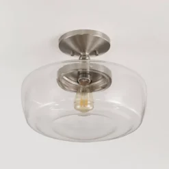 14" Marfa Glass/Iron Farmhouse Modern LED Flush Mount - JONATHAN Y 17 14" Marfa Glass/Iron Farmhouse Modern LED Flush Mount - JONATHAN Y -Furniture store GUEST 7777c8bd 258d 48d2 a435 a4e4dc9a53c6