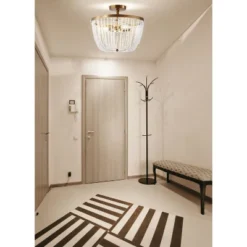 15" Stone/Metal Georgian Flush Mount Ceiling Light (Includes Energy Efficient Light Bulb) Antique Gold - JONATHAN Y 7 15" Stone/Metal Georgian Flush Mount Ceiling Light (Includes Energy Efficient Light Bulb) Antique Gold - JONATHAN Y -Furniture store GUEST 780b8e05 0963 46b3 882e 148cf0c1f94e