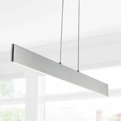 40" Adjustable Metal Draper Dimmable Linear Pendant (Includes Energy Efficient Light Bulb) - JONATHAN Y -Furniture store GUEST 78fdb3bc 0f02 4e5a a3a2 c9778edb8960
