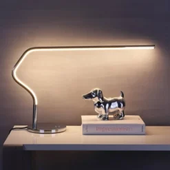 15" Julian Task Lamp (Includes LED Light Bulb) Silver - JONATHAN Y