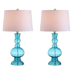 28.5" (Set Of 2) Genie Glass Table Lamps (Includes LED Light Bulb) - JONATHAN Y -Furniture store GUEST 7b199c02 8858 4078 aa3b 151fa7adc621