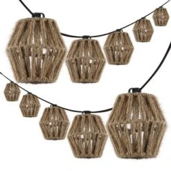 JONATHAN Y Samara 10' 10-Light Incandescent C7 Hemp Rope Shaded String Lights: UL Listed, Indoor/Outdoor Use 11 JONATHAN Y Samara 10' 10-Light Incandescent C7 Hemp Rope Shaded String Lights: UL Listed, Indoor/Outdoor Use -Furniture store GUEST 7c030fba ee79 4215 9fbc f96bb83202bb