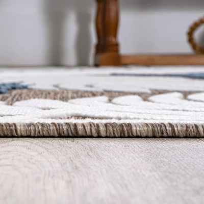 JONATHAN Y Montego High-Low Tropical Palm Floral Indoor/Outdoor Area Rug 9 JONATHAN Y Montego High-Low Tropical Palm Floral Indoor/Outdoor Area Rug - Image 9