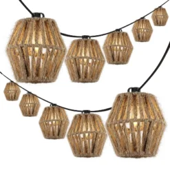 JONATHAN Y Samara 10' 10-Light Incandescent C7 Hemp Rope Shaded String Lights: UL Listed, Indoor/Outdoor Use 13 JONATHAN Y Samara 10' 10-Light Incandescent C7 Hemp Rope Shaded String Lights: UL Listed, Indoor/Outdoor Use -Furniture store GUEST 7e4c2b07 fb04 4987 8bb9 75b5d8cf8c2d