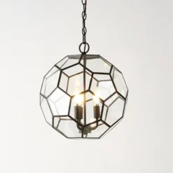 13.5" 3-Light Bee Modern Farmhouse Iron/Glass LED Pendant Oil Rubbed Bronze/Clear - JONATHAN Y 9 13.5" 3-Light Bee Modern Farmhouse Iron/Glass LED Pendant Oil Rubbed Bronze/Clear - JONATHAN Y -Furniture store GUEST 7e555ff2 c78f 44b5 a1e1 e242e2086903